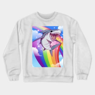 happy shark Crewneck Sweatshirt